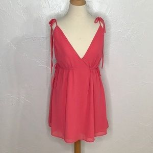 Lovers + Friends plunge v neck backless mini dress size XS NWT